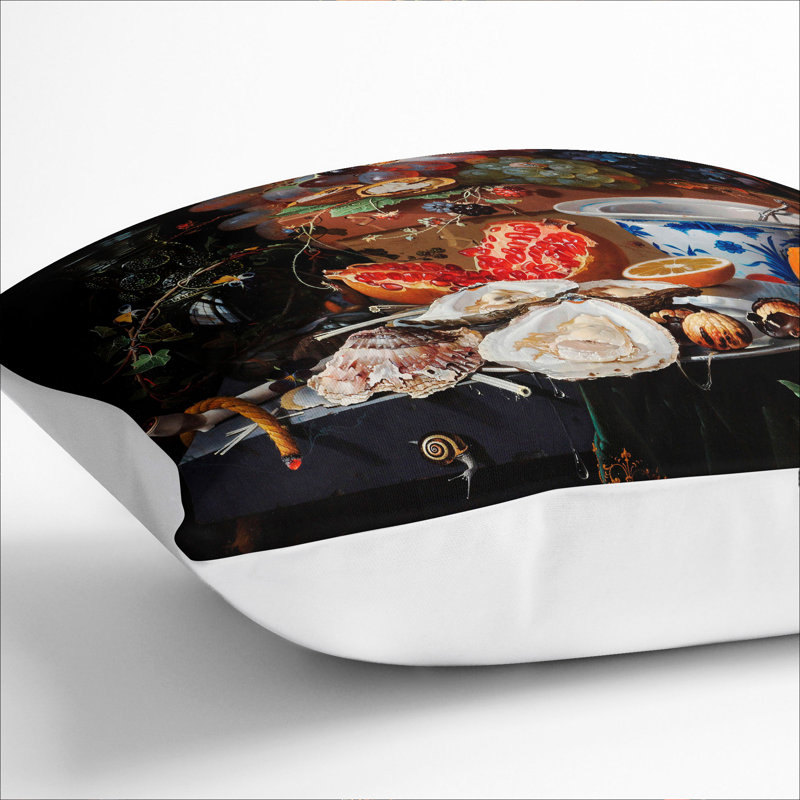 Square Cushion, 40cm H x 40cm W x 15cm D, White