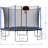 OFIYAA Round Backyard Trampoline with Safety Enclosure