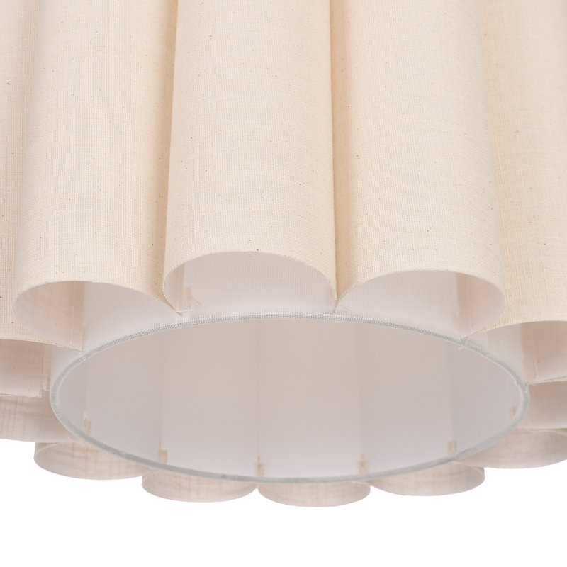 Luminaires suspendus géométriques 1 lumière beige, H 11,81 po x l 23,62 po x P 23,62 po