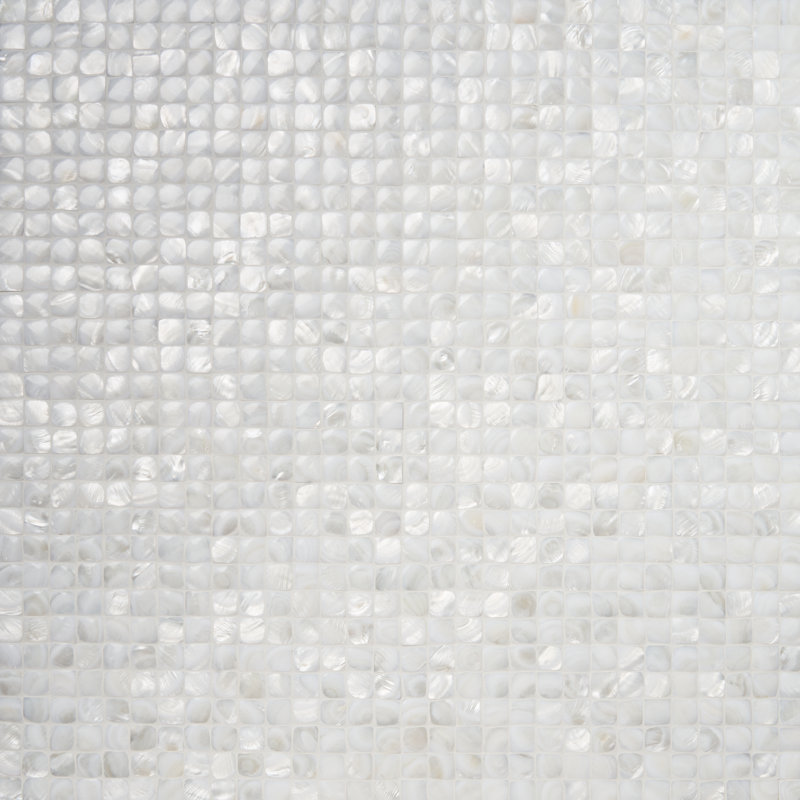 Mother of Pearl 1" x 1" Seashell Grid Mosaic Tile