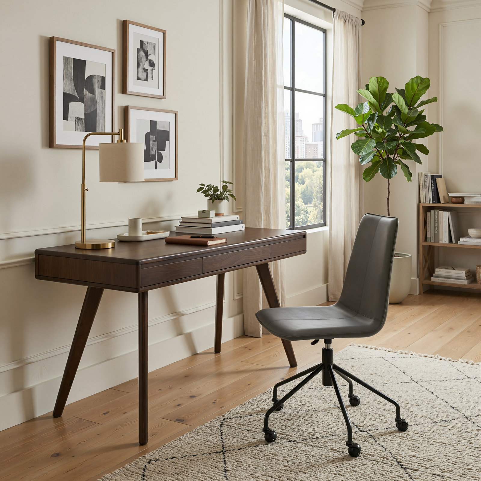 Aspen Office Chair, Smoke Gray