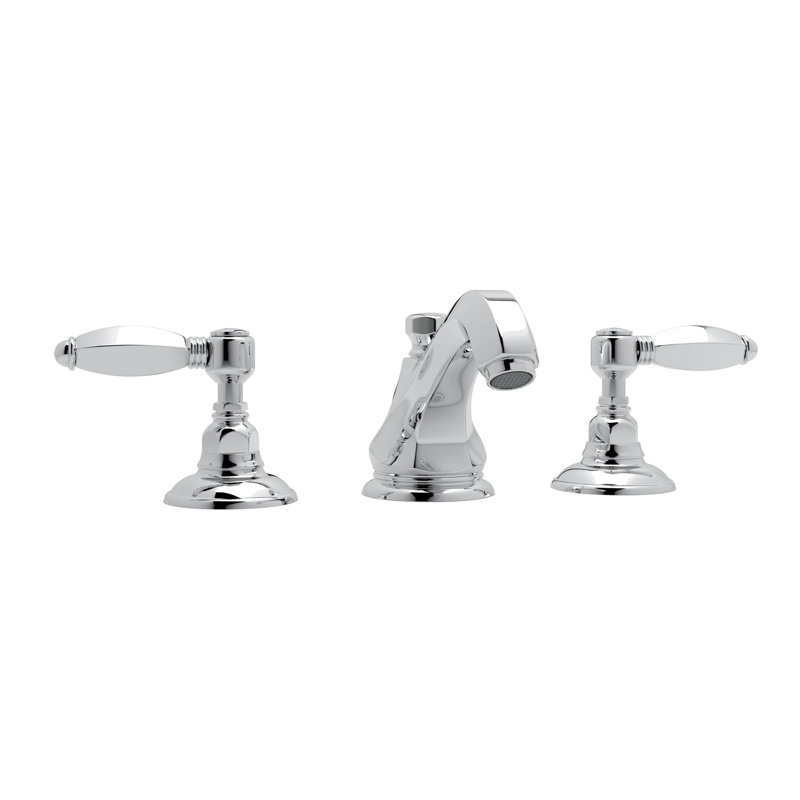 Hex® Palladian Widespread Lavatory Faucet, Polished Chrome