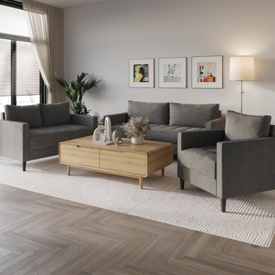 Barkim 3 - Piece Living Room Set