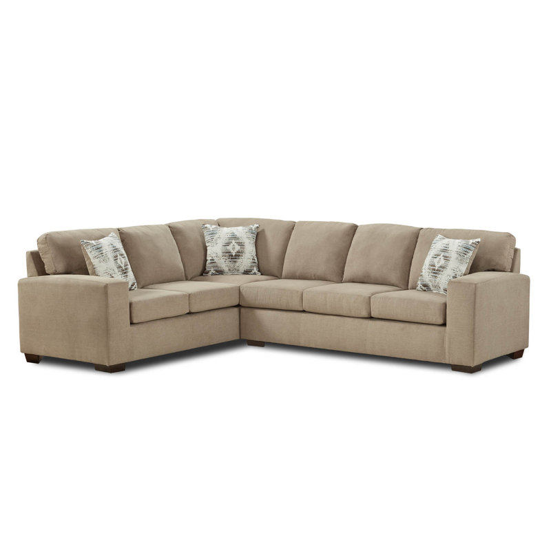 Corner Sectional, Taupe 100% Polyester
