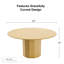 Table de salle à manger en bois massif-766069594-766069595