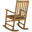 Chaise berçante d'extérieur en bois massif-27430696