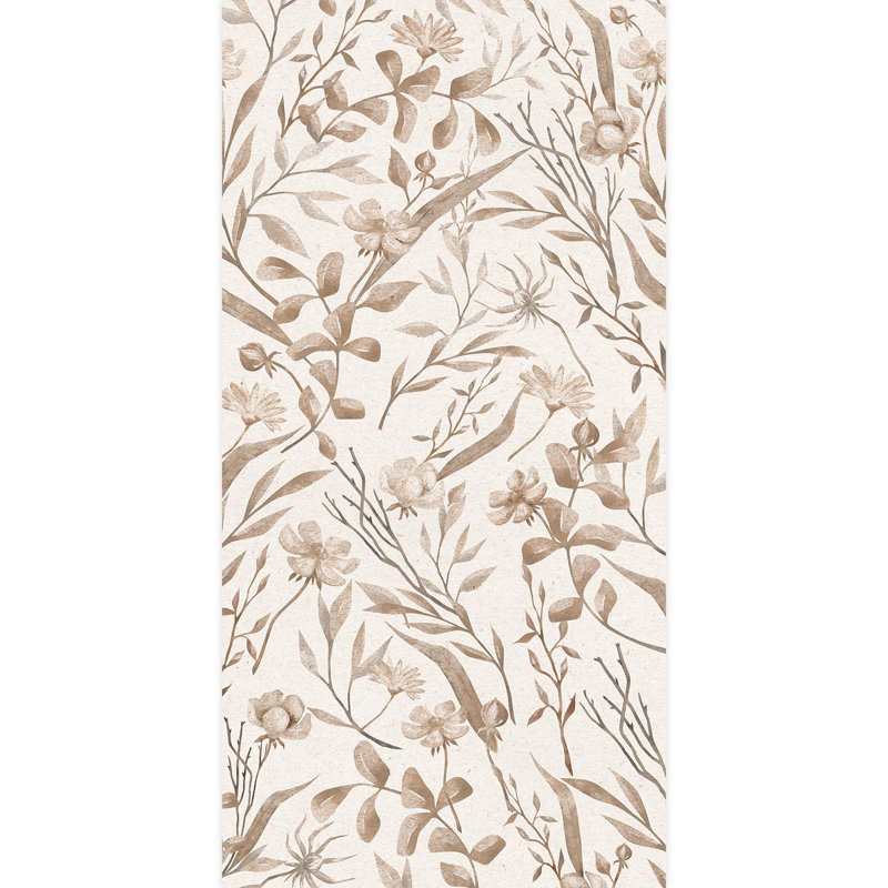 Bordure florale pelez et collez, L 96 po x l 48 po
