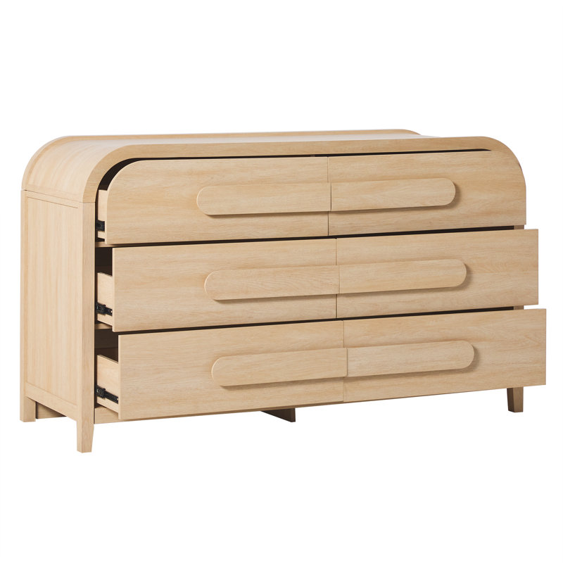 Commode 6 tiroirs Sitarski, Chêne côtier