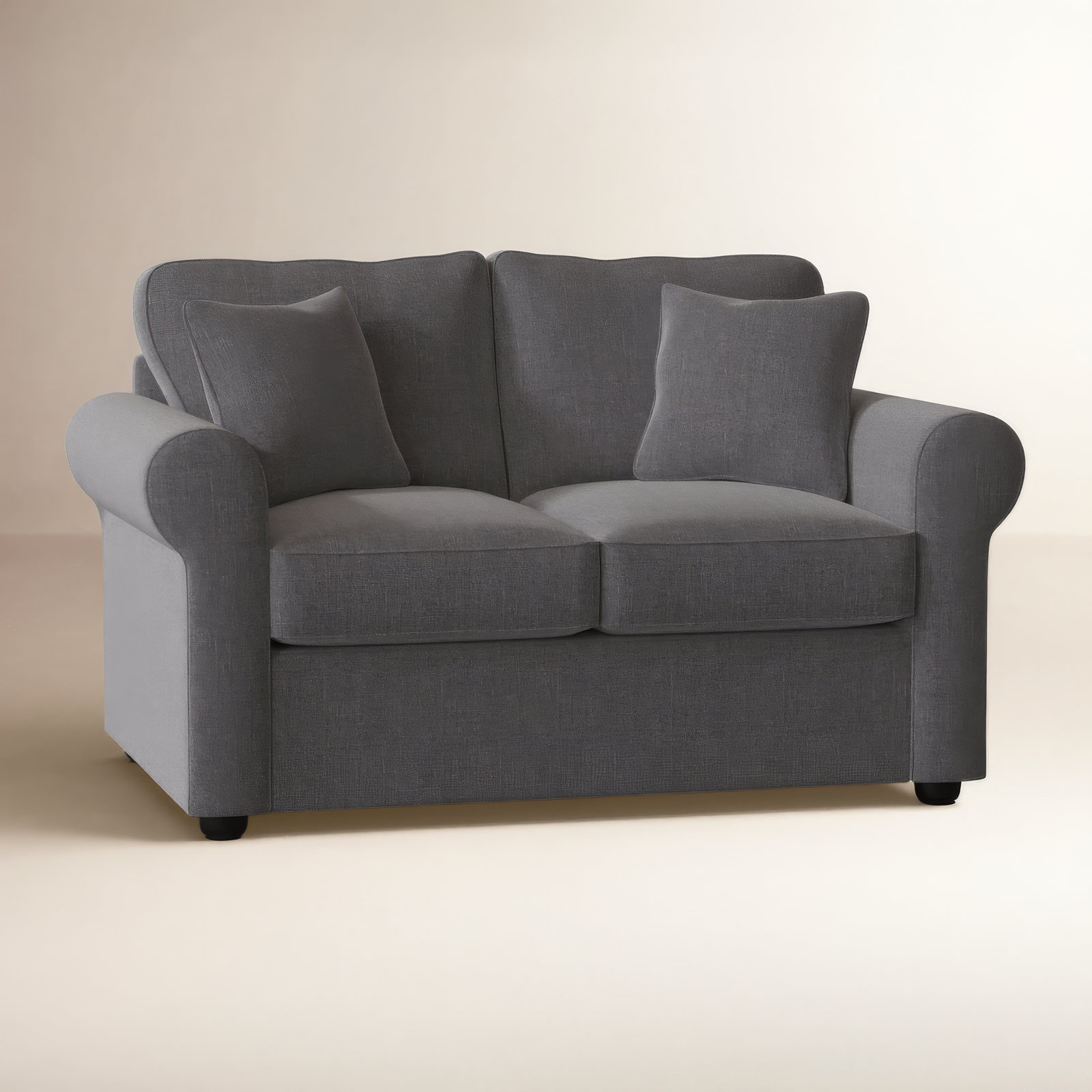 Warrington 60'' Upholstered Loveseat, Cast Slate Sunbrella® Plainweave