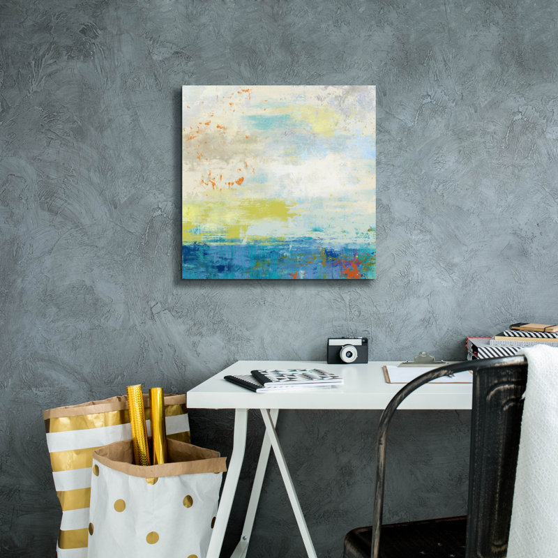 «Beach Day» par Suzanne Nicoll, art mural sur toile, 18 po x 18 po, H 12 po x l 12 po x P 0,75 po