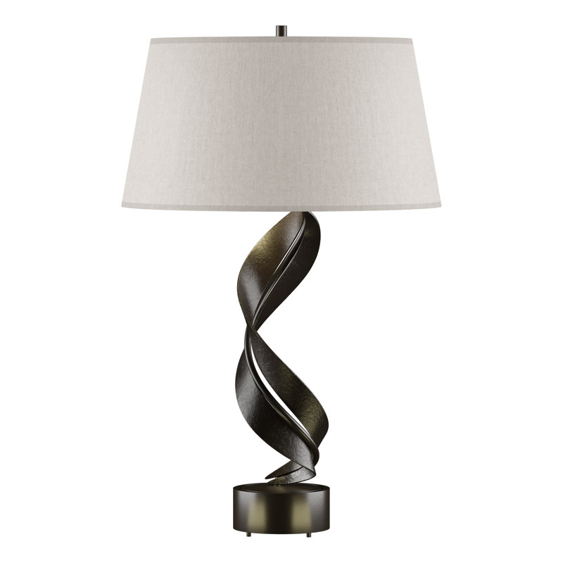 Folio 25.1" Table Lamp, Flax, Oil Rubbed Bronze