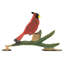 Large Bell w/ Cardinal-410729349