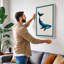 Drifting Whale Coastal - Wrapped Canvas-54402332-54402329