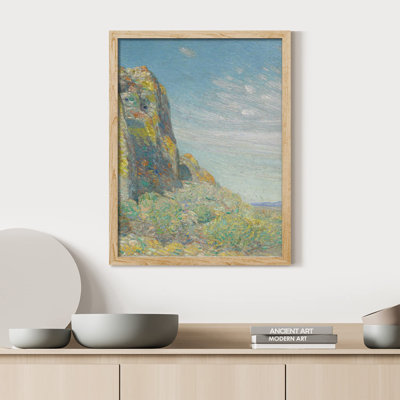 «Pastel Watercolor Flower Mountain» sur papier
