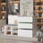 9-Drawer 4-Shelf Chest With Top And Comfortable Bench