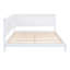 Lit de jour double en blanc - Élégant style Mid-Century moderne avec structure en bois et base solide de conception classique-519249091-519249090
