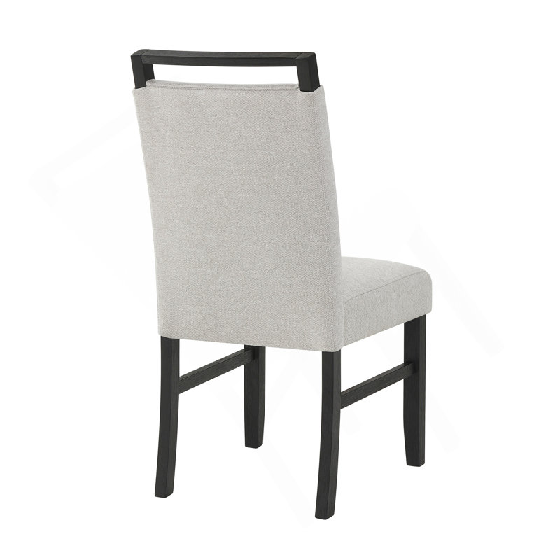 Ensemble de chaises de salle à manger contemporaines à dossier plein 2 pièces