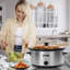 Pot à cuisson manuel ovale en acier inoxydable 6 pte HomeCookin-88779327-88779324
