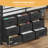 Twin Size Loft Bed With Led Lights,9 Drawers Dresser, 2 Storage Shelves & Stairs, Low Metal Loft Bed Twin With 13.8In Guardrail, Space Saving-1985419423