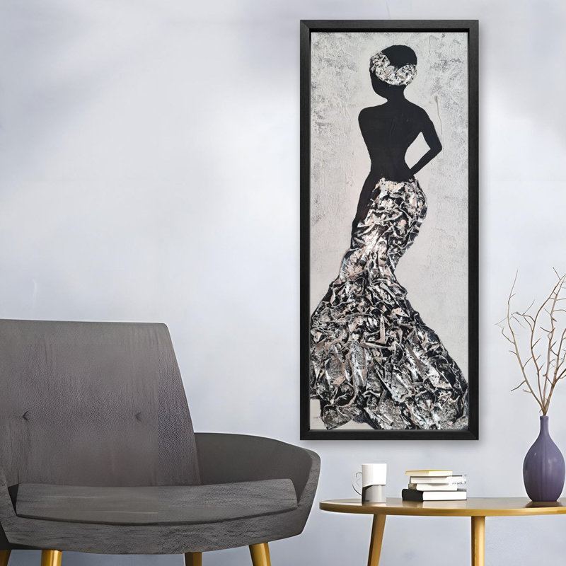 Peinture à l'huile décorative, H 12,6 po x l 36,22 po x P 1 po