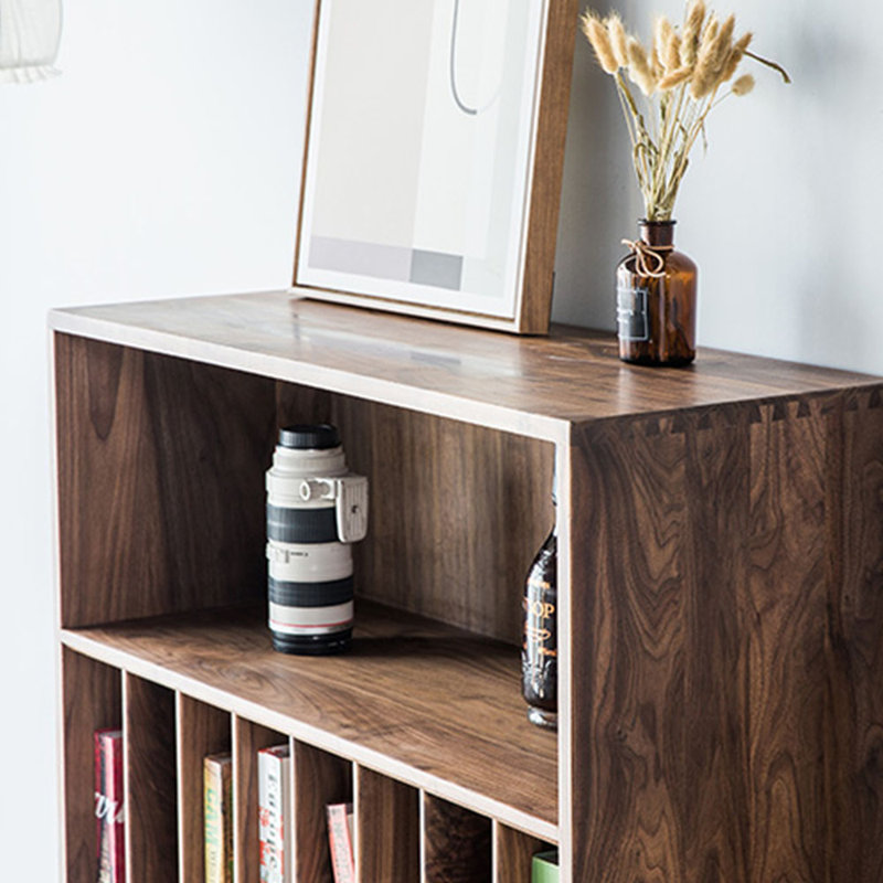 Unique design of solid wood bookcase