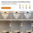 20" Crystal Chandelier Ceiling Light, Modern Luxury 10-Light Flush Mount Light Fixture, Elegant Home Lighting For Living Room, Dining Room, Bedroom (No Bulbs)-1796308819