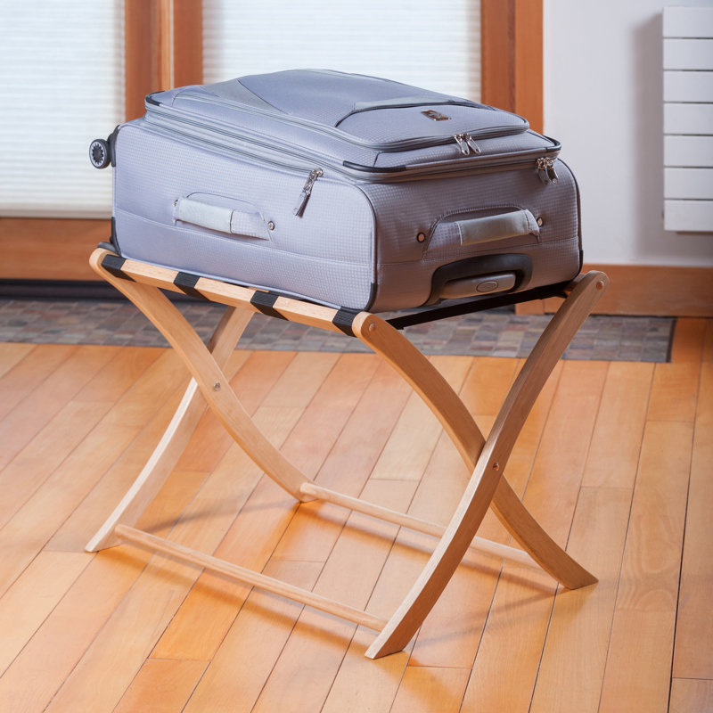 Scarlett Luggage Rack, Natural Finish