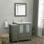 Meuble-lavabo simple 42 po avec plateau et miroir-107174102