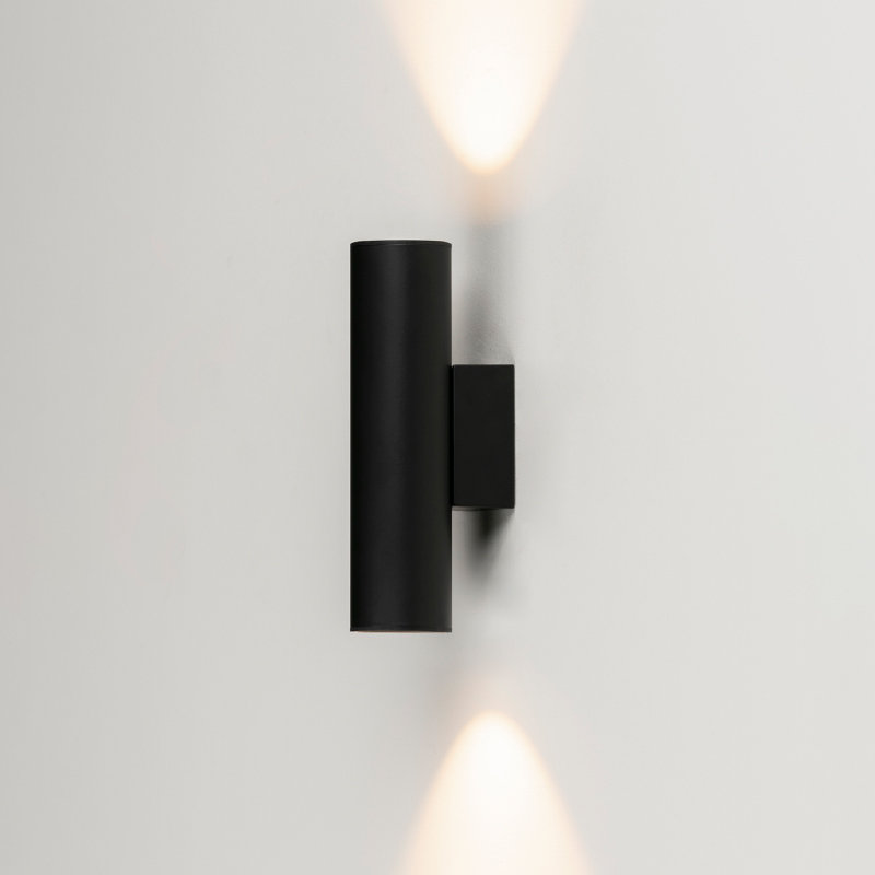 Haul 2 - Light Metal LED Flush Mounted Sconce, Matte Black Lacquer