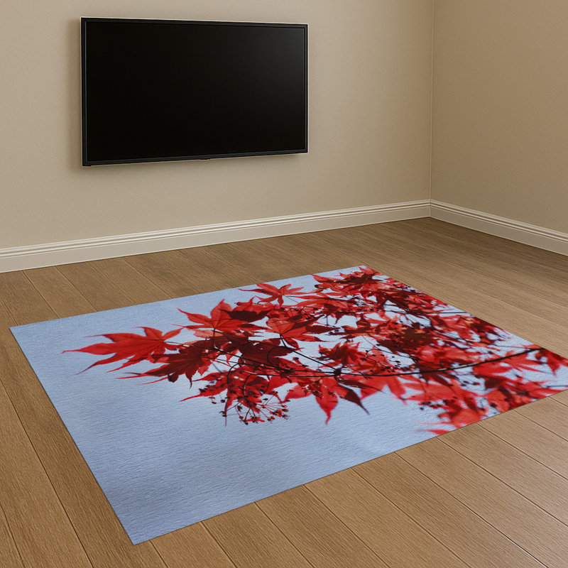 Floral Area Rug, Rectangle 140 x 200 cm