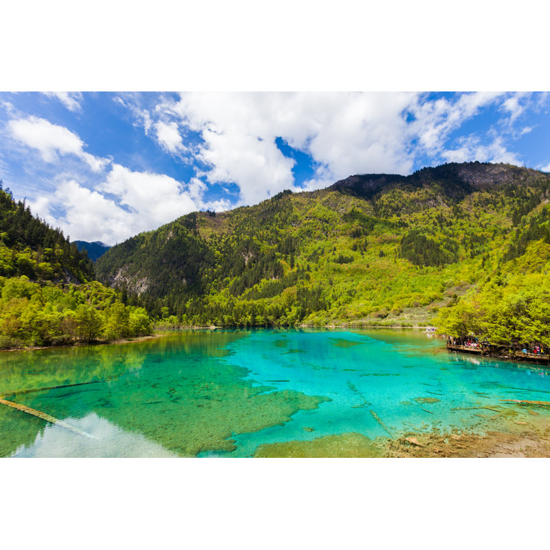 Lake At Jiuzhaigou by Fototrav - Wrapped Canvas Print, 51cm H x 76cm W x 3.8cm D