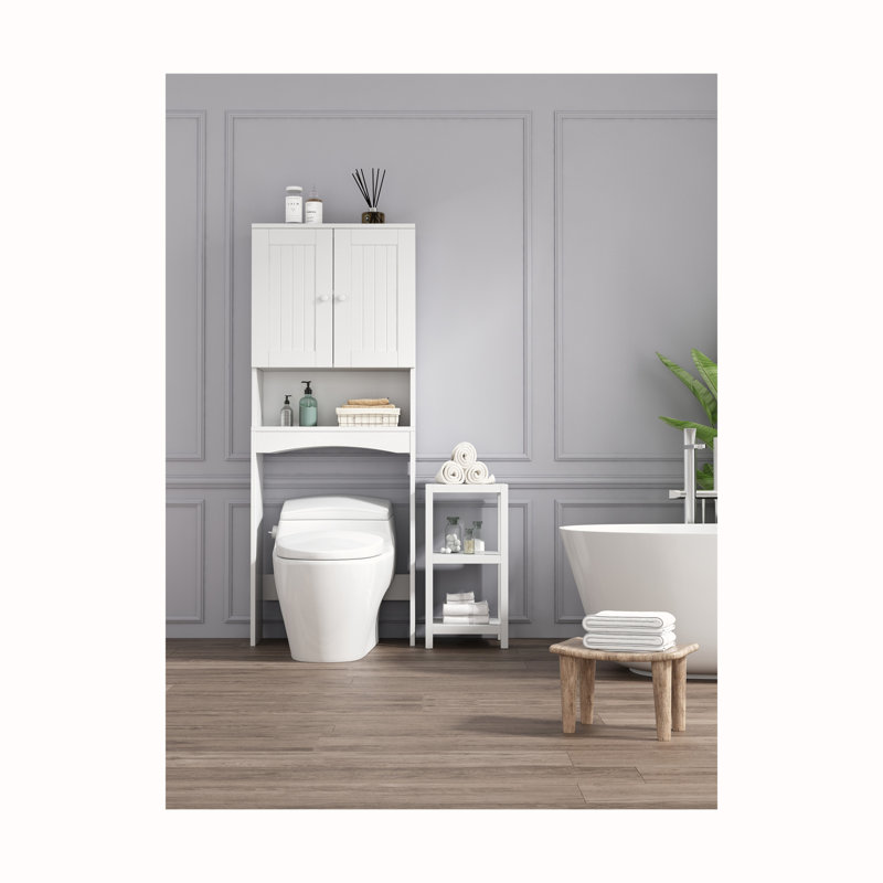 Tablette de salle de bain Neshama, Blanc