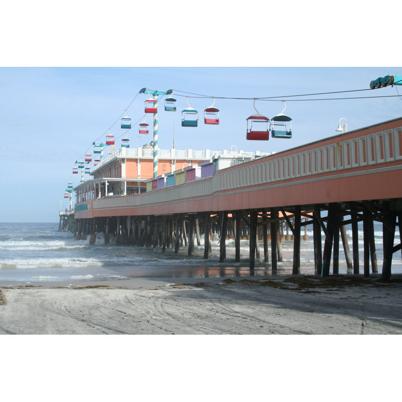 Daytona Beach Boardwalk - Photographie sur toile tendue, L 12 po x H 8 po
