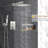 12 Inch Shower System, Wall Mounted High Pressure Rain Shower Head with Handheld Sprayer, Bathroom Luxury Shower Head Shower Faucet Set Rough in Valve Body and Trim-113009565