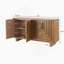 Buffet, armoire de rangement avec 4 portes, armoire d'appoint avec poignées en métal-561873927