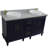 Pompano 61'' Double Bathroom Vanity with Top-1789268824-1789268825