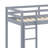 Low Loft Bed With Slide, Ladder, Safety Guardrails-1980673599