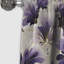 Motif damassé mauve et blanc art déco I - Rideau damassé - Rideau occultant - 1 panneaux-107534583