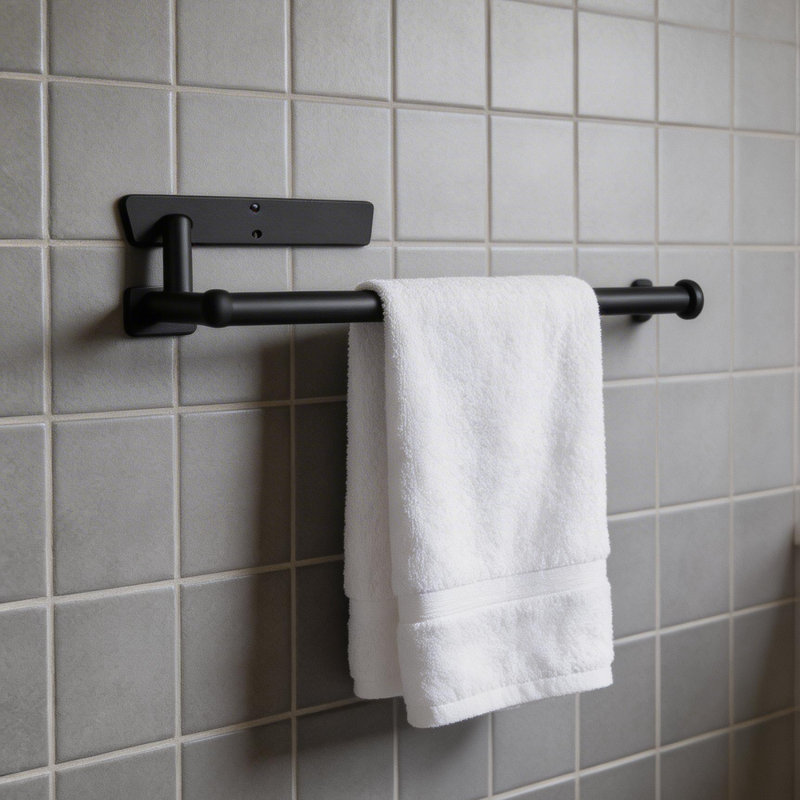 Wall Mounted Toilet Paper Holder, Black
