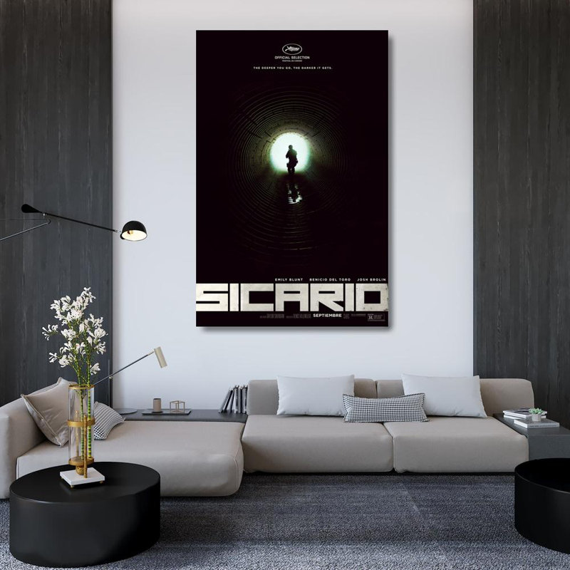 Sicario, H 48 po x l 31 po