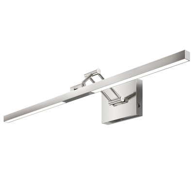 Luminaire de salle de bain moderne 1 lumière 30CC à 1 lumière avec tête pivotante 360 ° et bras pivotant