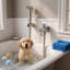 Vaporisateur de bidet, jet doux et jet, débit d'eau réglable, acier inoxydable résistant aux fuites, tuyau de 59 po-122065002