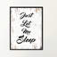 Just Let me Sleep - Reproduction d'art textuel sur toile encadrée-29513866