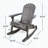Acacia Wood Adirondack Rocking Chair