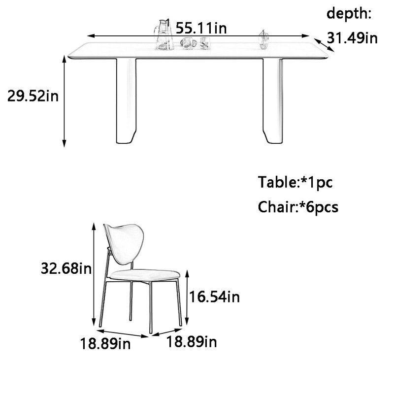Dian, 29.52"H x 55.11"L x 31.49"W
