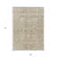 Tapis oriental lavable intérieur / extérieur brun clair 9 pi x 12 pi