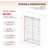 Royal 56 to 58 in. x 80 in. H Frameless  Double Sliding Shower Door with Two Finger Pulls in Brushed Nickel and 3/8 in. (10mm) Clear Glass-124535346-124535334