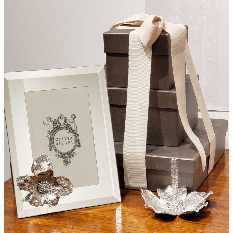 Botanica Glass Picture Frame, Silver, 8" x 10"