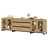 3 In 1 Multifunctional Sideboard Buffet Cabinets With Glass Doors And 6 Drawers, Modern Sideboard Credenza With Adjustable Shelf And Metal Base, Coffee Bar Cabinet Storage Cabinet-1870333111-1877008828