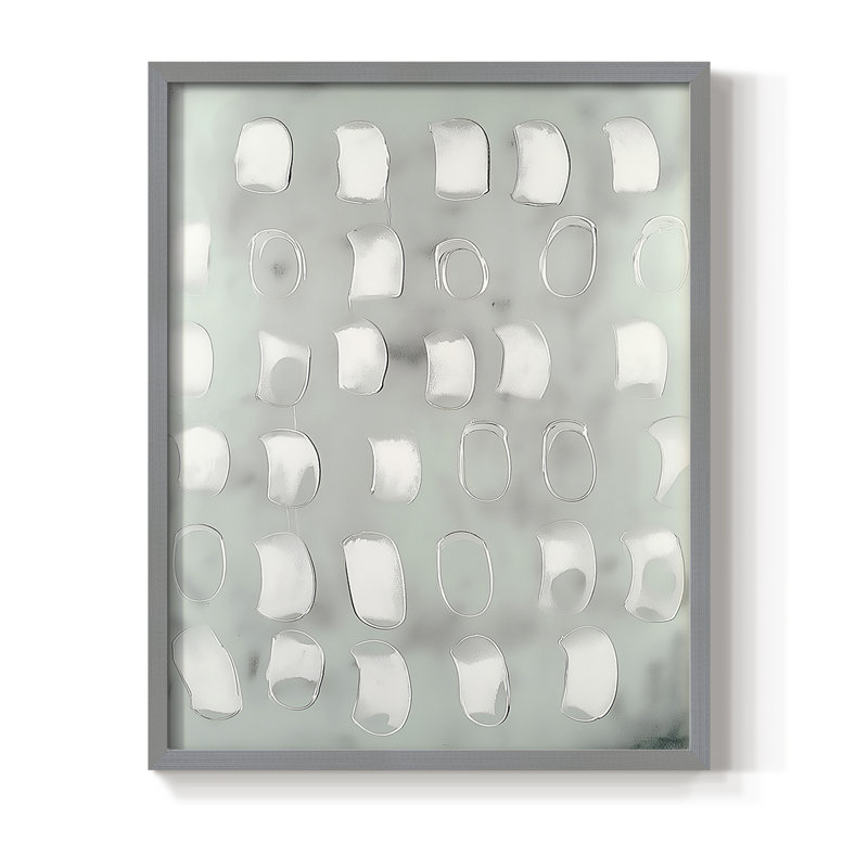 "ABSTRACT Series DCCLxxvii" par J Paul, H 11 po x l 9 po, Gris